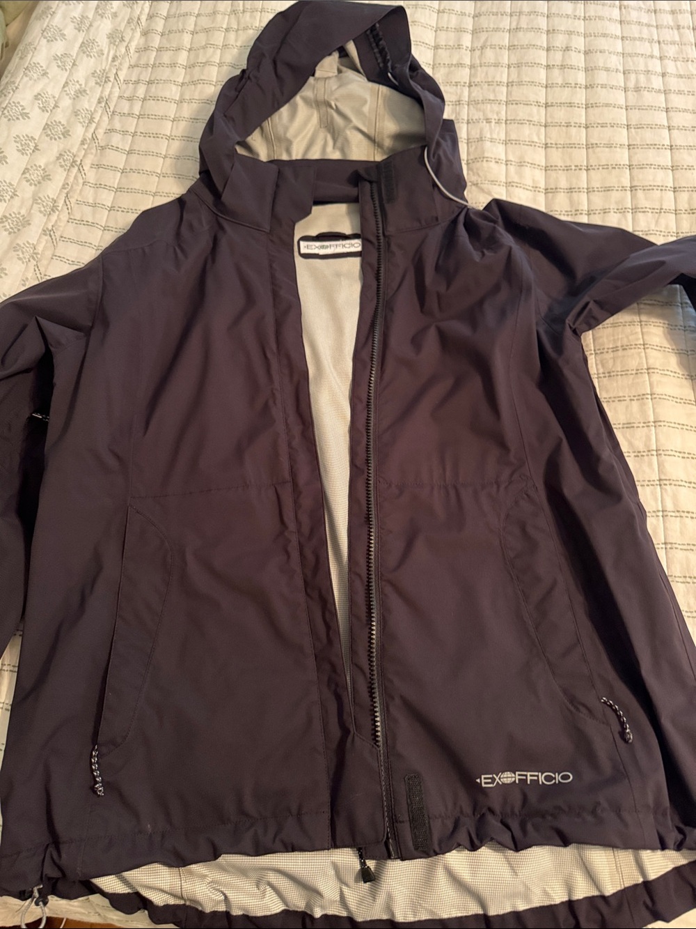 Exofficio Women's Hooded Shell Jacket in Black